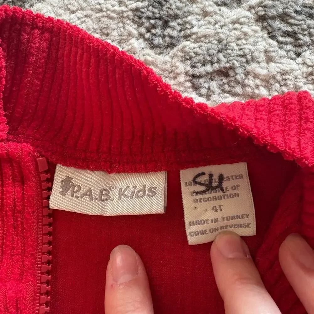 Vintage camping quarter zip sweater